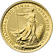 Χρυσό Νόμισμα της Αγγλίας 2020 - 1/4 Ουγγιά - Συσκευασία Δώρου