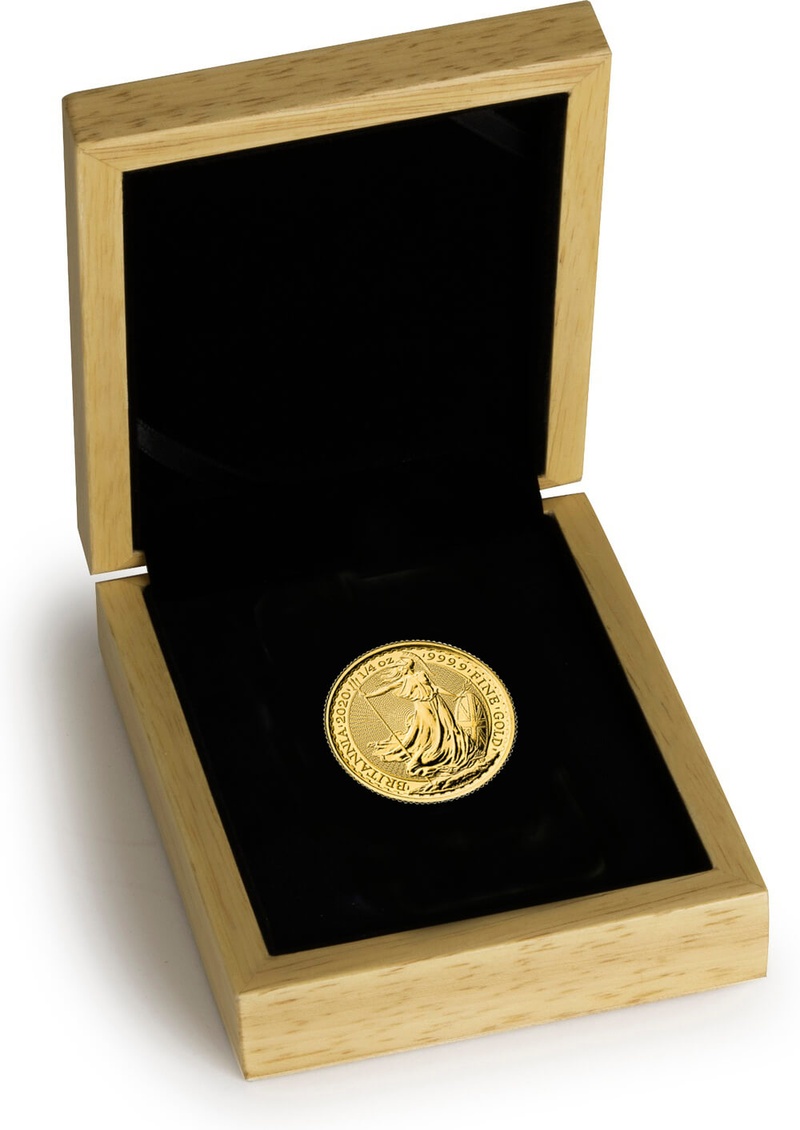 Χρυσό Νόμισμα της Αγγλίας 2020 - 1/4 Ουγγιά - Συσκευασία Δώρου