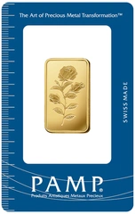 PAMP Rosa 20 γραμμάρια ράβδος χρυσού Minted