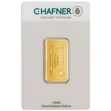 C. Hafner 10 Γραμμαρίων - Minted Μπάρα Χρυσού