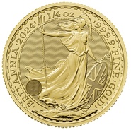 Χρυσό Νόμισμα της Αγγλίας 2024 - 1/4 Ουγγιάς