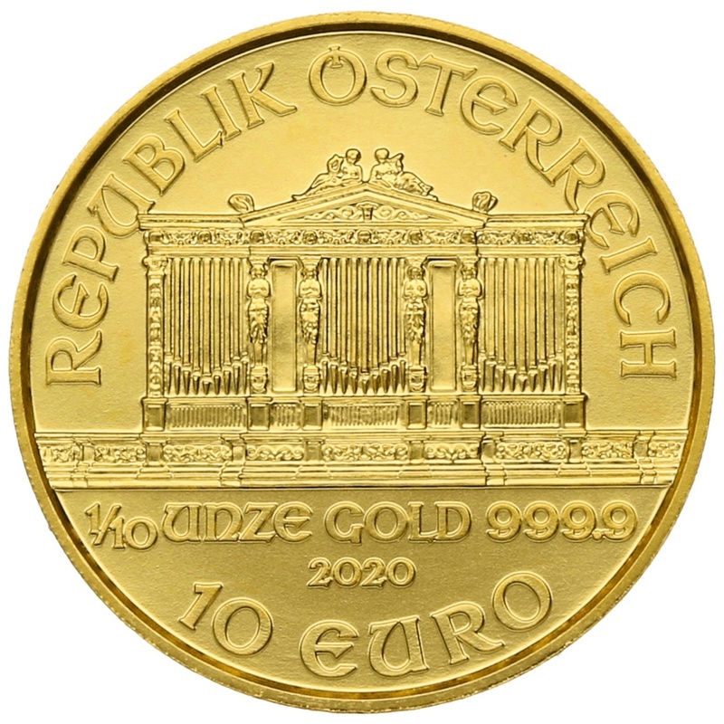 Χρυσό Νόμισμα Αυστρίας 2020 - 1/10 ουγγιά - Σε συσκευασία δώρου