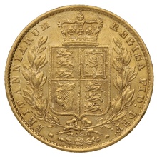 1868 Χρυσή Λίρα Αγγλίας – Bικτώρια Νέα Κεφαλή - Ασπίδα