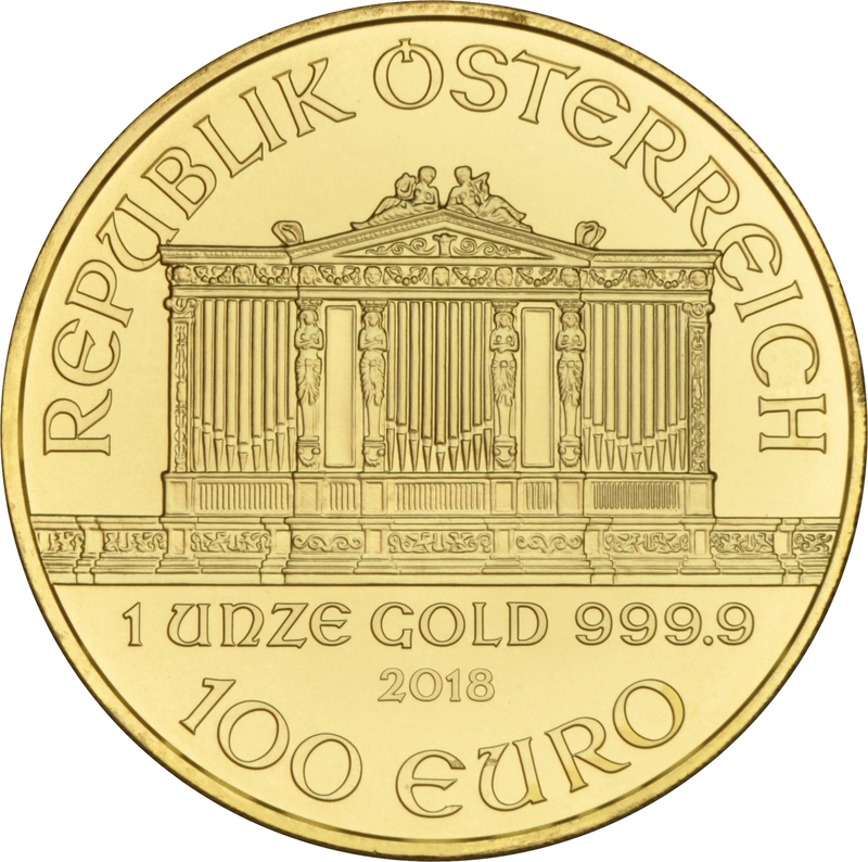 2018 1oz Austrian Gold Philharmonic Coin