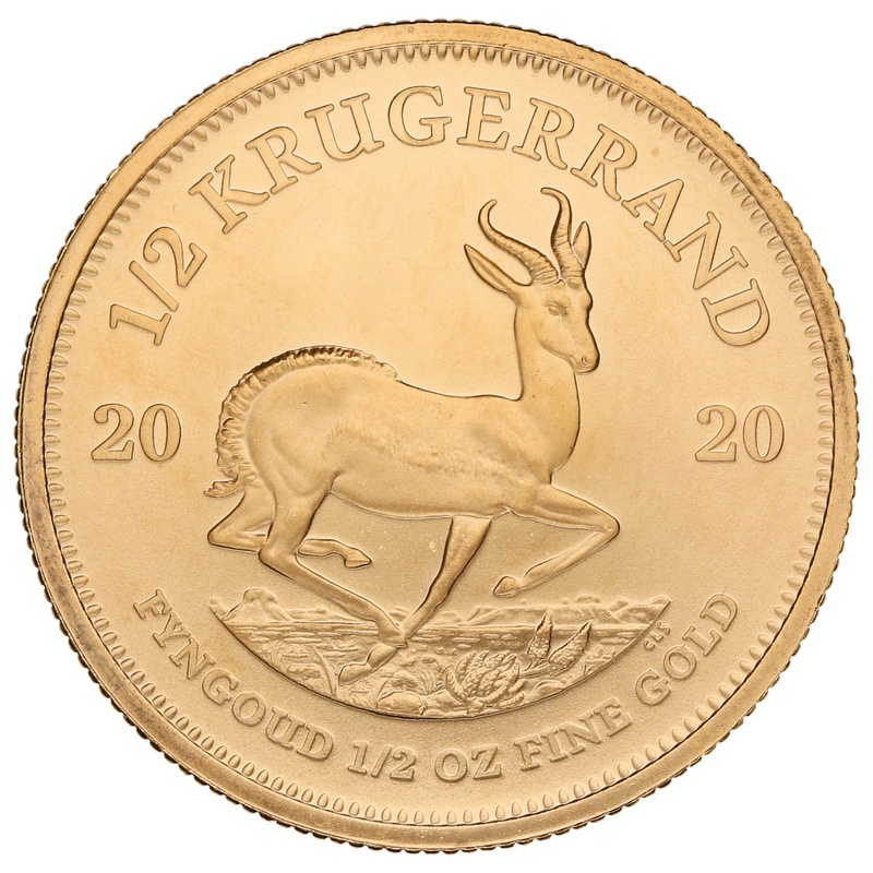 Χρυσό Νόμισμα Krugerrand 2020 - Μισή Ουγγιά