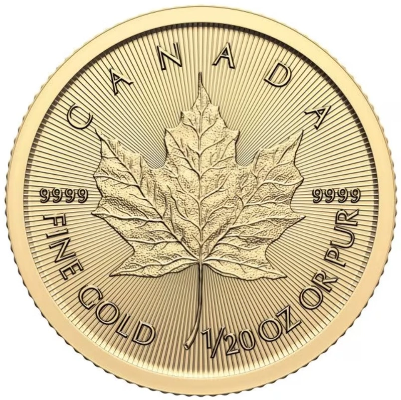 2024 Χρυσό Νόμισμα Canadian Maple Leaf - 1/20 της ουγγιάς