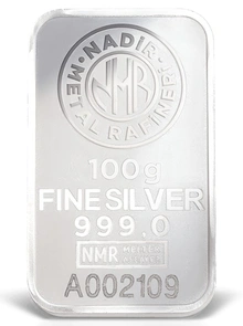 Nadir 100 γρ. - Μπάρα από Ασήμι
