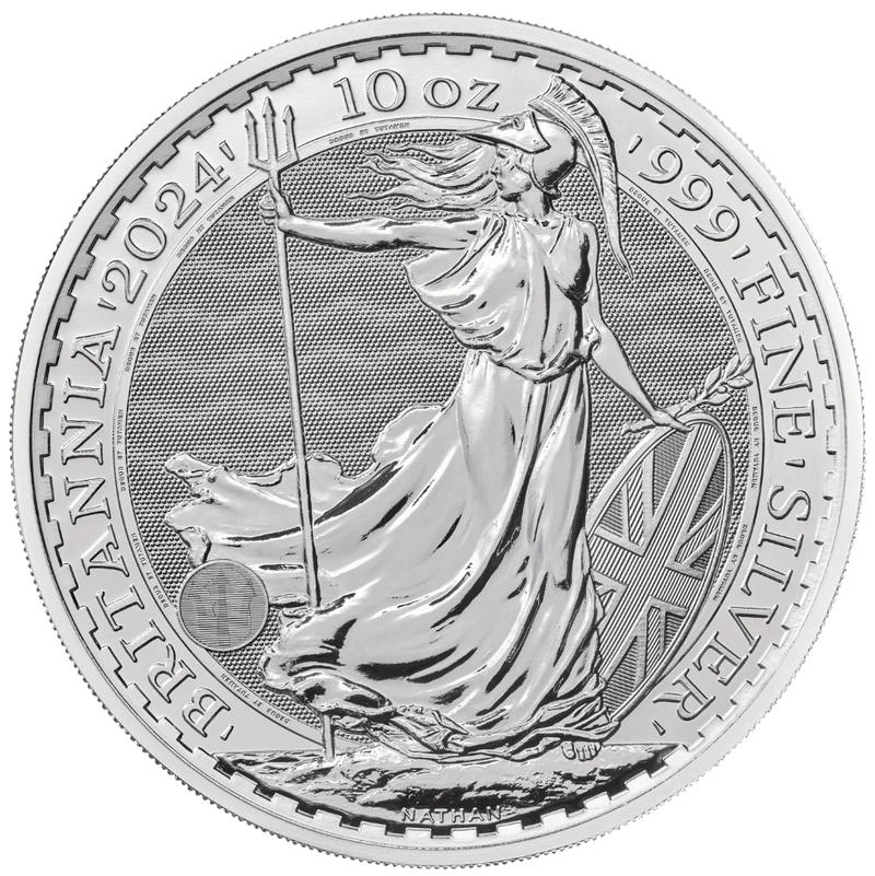 2024 Ασημένιο Νόμισμα Britannia - 10 Ουγγιά