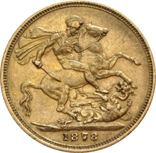1878 Χρυσή Λίρα Αγγλίας – Bικτώρια Νέα Κεφαλή