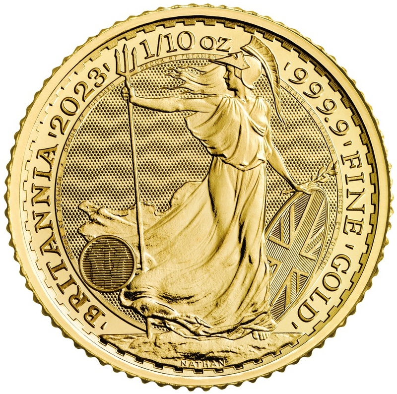 Βασιλιάς Κάρολος ΙΙΙ - Χρυσό Νόμισμα της Αγγλίας 2023 - 1/10 Ουγγιάς