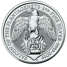 2019 The Falcon of the Plantagenets - Ασημένιο Νόμισμα - 2 ουγγιές