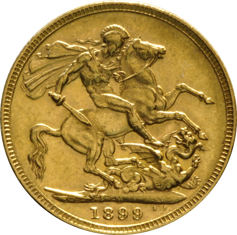 Χρυσή Αγγλική Λίρα 1899 - Βασίλισσα Βικτώρια Παλαιά Κεφαλή - M