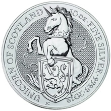 Unicorn of Scotland - Queen's Beast - Ασημένιο Νόμισμα - 10 ουγγιές