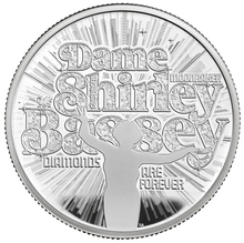 2023 Aσημένιο Νόμισμα 2 ουγγιών -  Music Legends Shirley Bassey - Συλλεκτικό σε συσκευασία