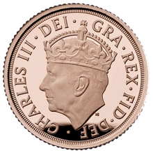 1/4 Χρυσή Αγγλική Λίρα Coronation 2023 (Proof) σε συσκευασία δώρου