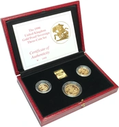 1990 Σετ 3 Χρυσές Λίρες Αγγλίας (Proof)