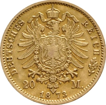 20 Γερμανικά Μάρκα - Βίλχελμ Α' 1871-1888