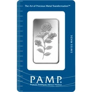 PAMP Rosa 1 ουγγιά - Μπάρες από Ασήμι