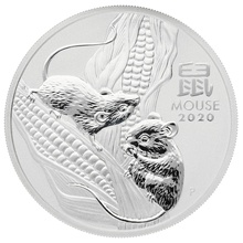 Ασημένιο Νόμισμα - Έτος του Ποντικιού - Perth Mint - 1 ουγγιά