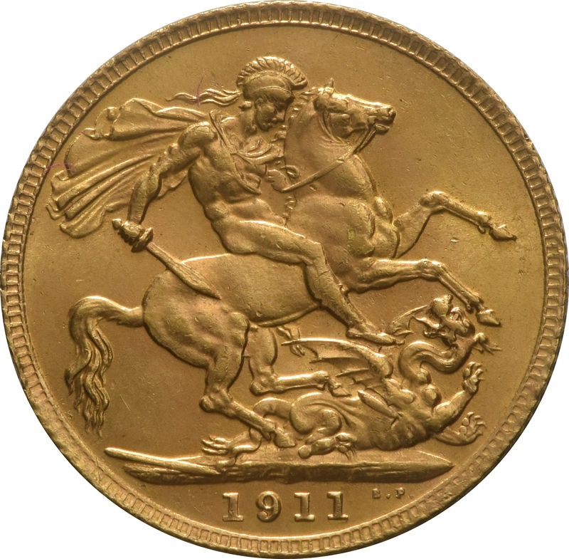 1911 Gold Sovereign Coin George V