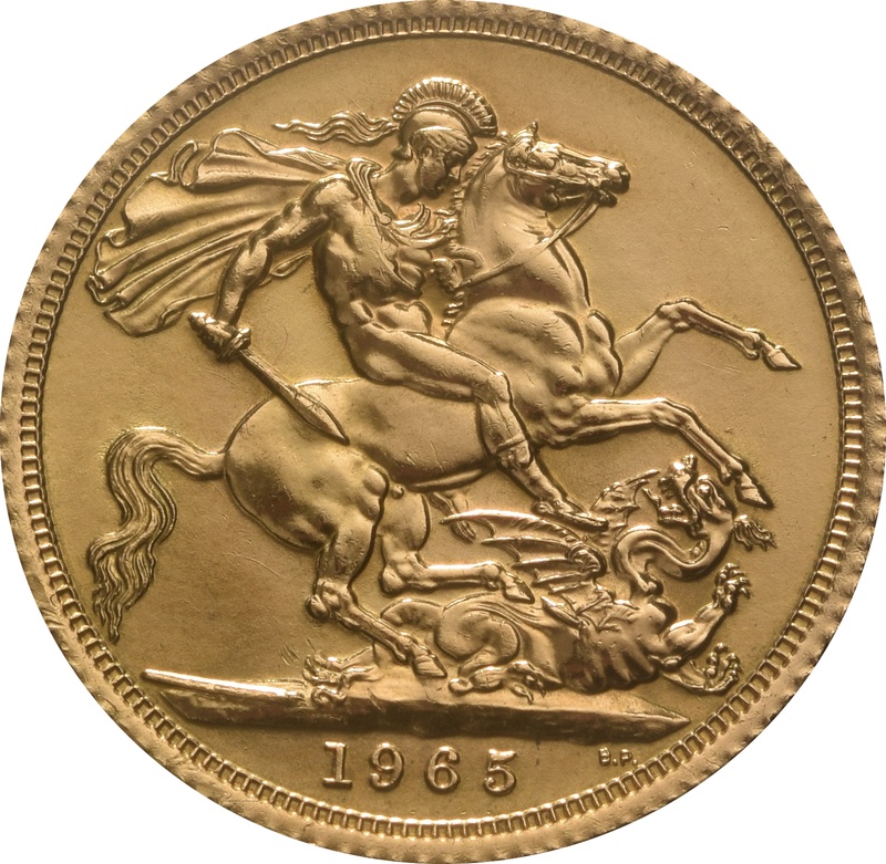 1965 Gold Sovereign - Elizabeth II Young Head