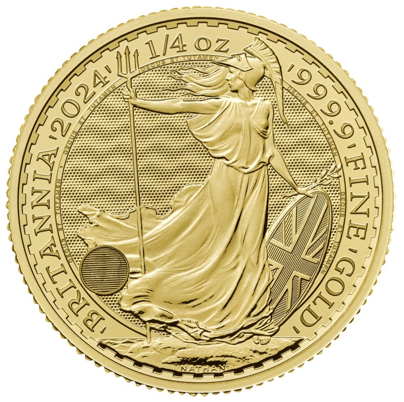Χρυσό Νόμισμα της Αγγλίας 2024 - 1/4 Ουγγιάς
