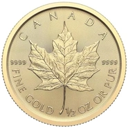 2026 Χρυσό Νόμισμα Canadian Maple Leaf 1/2 ουγγιάς