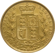 Βικτώρια Νέα Κεφαλή Ασπίδα (Shield Back) 1838 - 1887