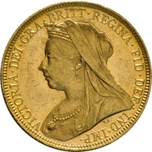 Χρυσή Αγγλική Λίρα 1899 - Βασίλισσα Βικτώρια Παλαιά Κεφαλή - S