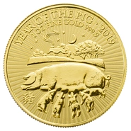 2019 Royal Mint  - Έτος του Χοίρου - 1 ουγγιά - Χρυσό Νόμισμα
