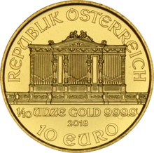 Χρυσό Νόμισμα Αυστρίας 2018 - 1/10 ουγγιά
