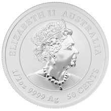 Ασημένιο Νόμισμα - Έτος του Ποντικιού - Perth Mint - 1/2 της ουγγιάς - Σε συσκευασία δώρου