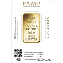 PAMP 1 ουγγιά - Μπάρες Χρυσού - Σε συσκευασία δώρου