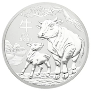 Ασημένιο Νόμισμα - Έτος του Βοδιού - Perth Mint - 2 ουγγιές