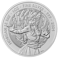 2024 - Aσημένιο Νόμισμα 1 oυγγιάς - Morgan Le Fay - Μύθοι & Θρύλοι