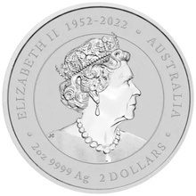 2024 ασημένιο νόμισμα 2 ουγγιών του Νομισματοκοπείου Περθ-Σεληνιακό Έτος του Δράκου