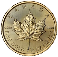 2025 Χρυσό Νόμισμα Καναδά Maple - 1/2 Ουγγιάς