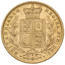 1886 Χρυσή Λίρα Αγγλίας – Bικτώρια Νέα Κεφαλή - Σ