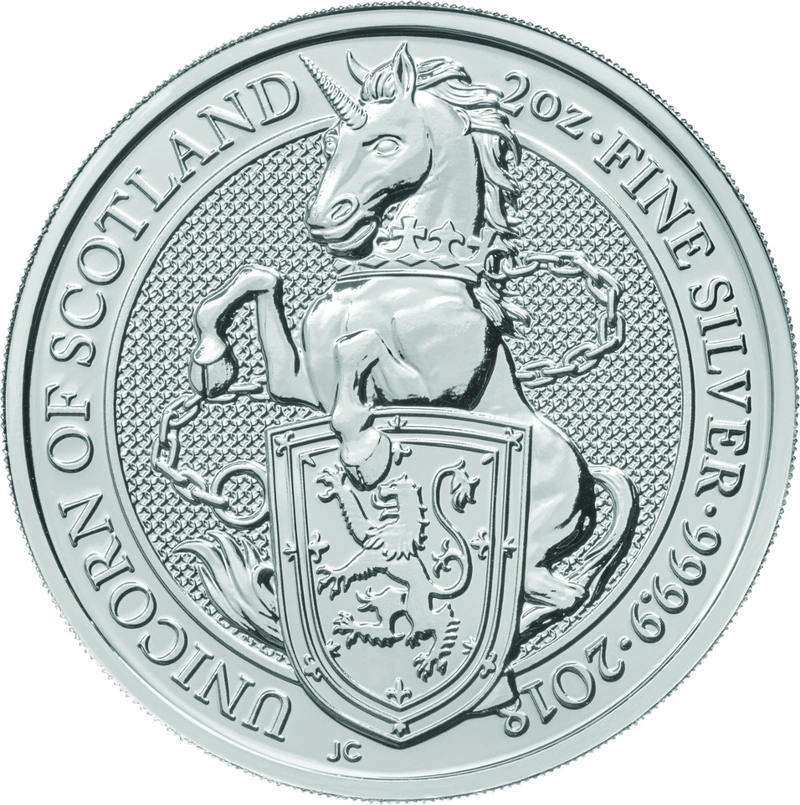 Unicorn of Scotland - Queen's Beast - Ασημένιο Νόμισμα - 2 ουγγιές