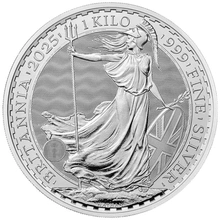 2025 Ασημένιο Νόμισμα Britannia ενός κιλού