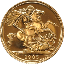 1985 Σετ 4 Χρυσές Λίρες Αγγλίας (Proof)