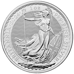 2026 Ασημένιο Νόμισμα Britannia 1 Ουγγιά