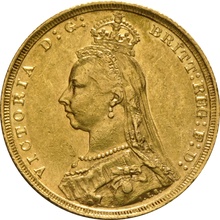 Χρυσή Αγγλική Λίρα 1892 - Βικτώρια Κεφαλή Jubilee - Σ