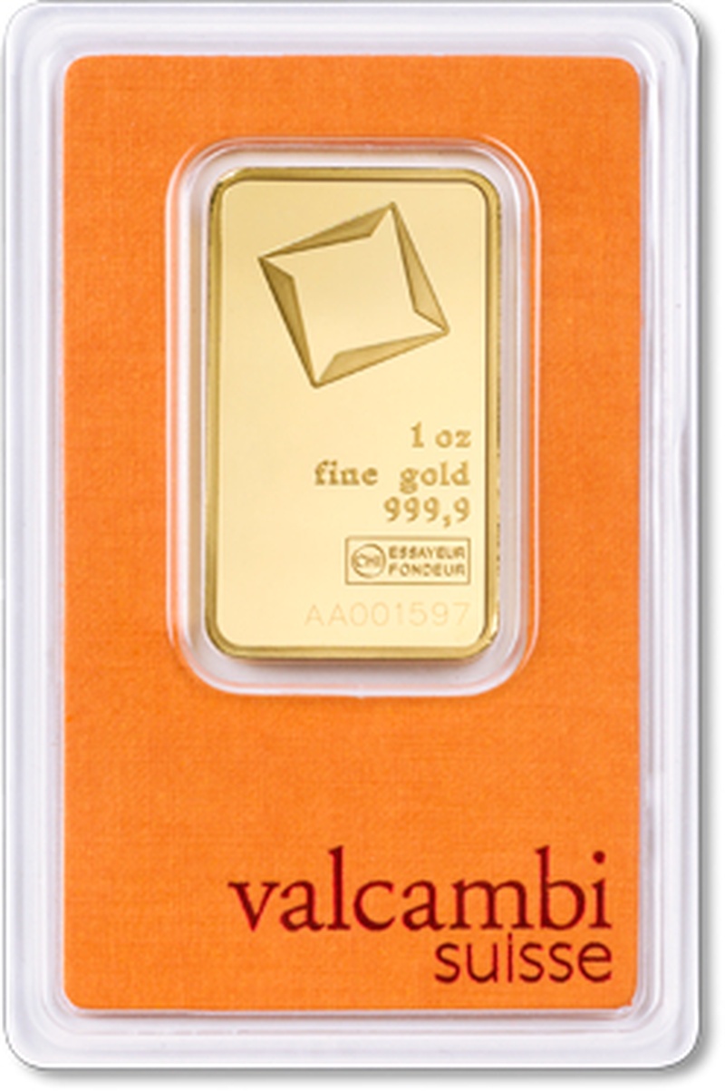 Valcambi 1 ουγγιά - Μπάρες Χρυσού
