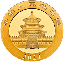 Χρυσό νόμισμα - Κινέζικo Πάντα 2021 - 30 γρ.