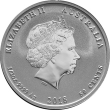 Ασημένιό Νόμισμα - Year of the Dog 2018 - Perth Mint - 1/2 ουγγιά