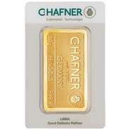 C. Hafner 50 Γραμμαρίων - Minted Μπάρα Χρυσού