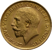 Χρυσή Αγγλική Λίρα 1927 - Βασιλιάς Γεώργιος ο Ε' - SA