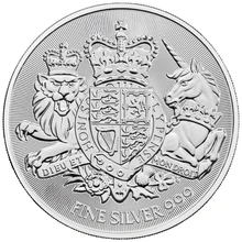 2025 Ασήμενιο Νόμισμα Royal Arms - 1 ουγγιά