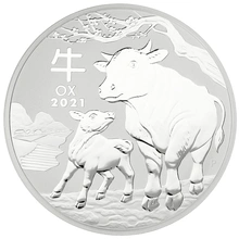 2021 1 Κιλό - Έτος του Βοδιού - Perth Mint